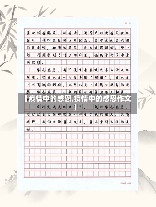 【疫情中的感恩,疫情中的感恩作文】