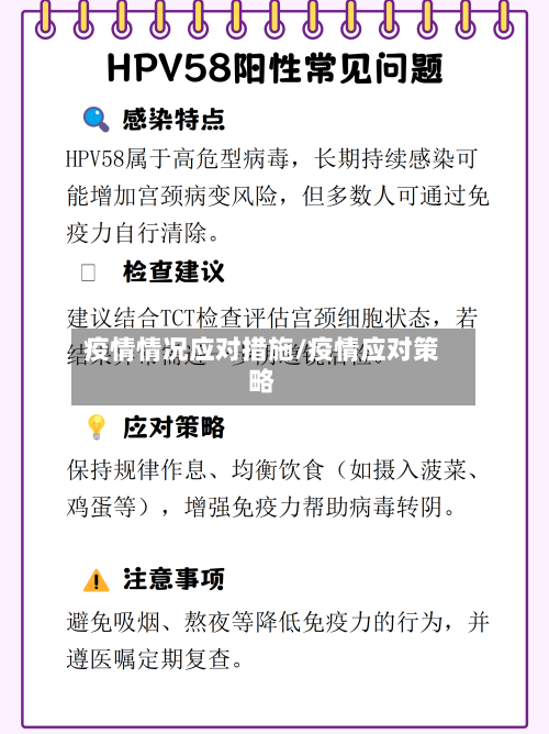 疫情情况应对措施/疫情应对策略