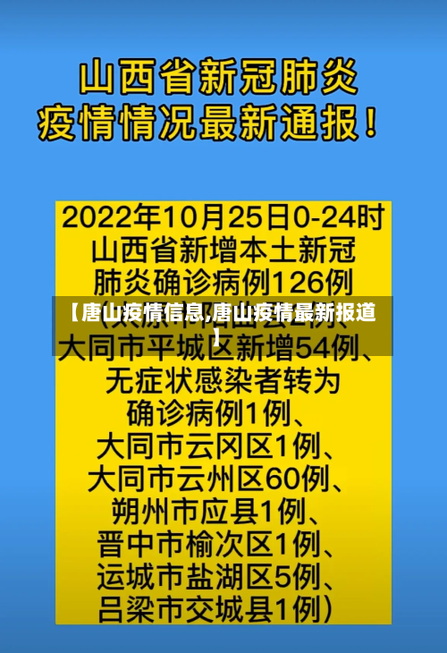 【唐山疫情信息,唐山疫情最新报道】