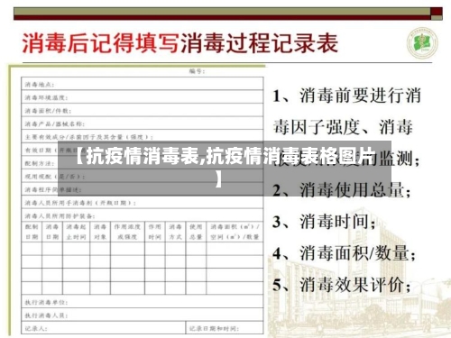 【抗疫情消毒表,抗疫情消毒表格图片】-第2张图片