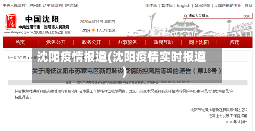 沈阳疫情报道(沈阳疫情实时报道)