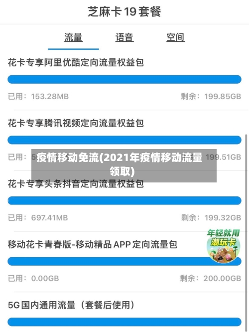 疫情移动免流(2021年疫情移动流量领取)-第2张图片