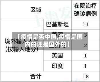 【疫情是否中国,疫情是国内的还是国外的】