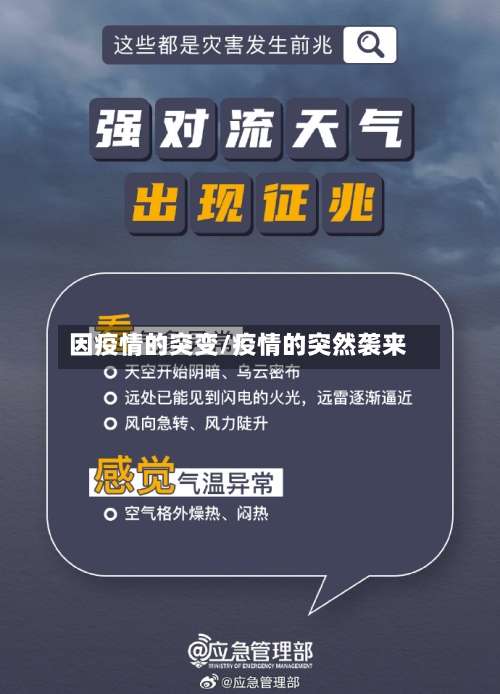 因疫情的突变/疫情的突然袭来