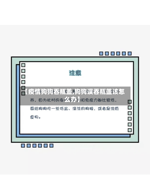 【疫情狗狗吞瓶盖,狗狗误吞瓶盖该怎么办】-第2张图片