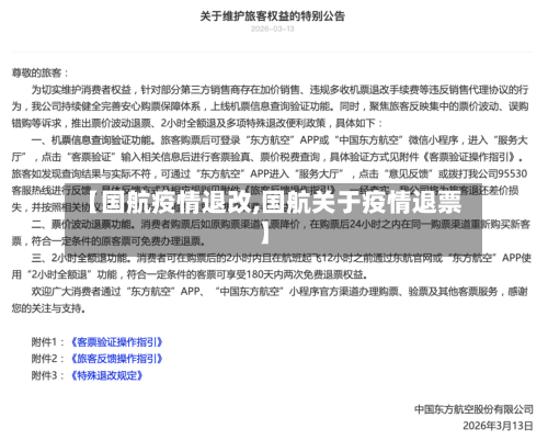 【国航疫情退改,国航关于疫情退票】