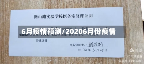 6月疫情预测/20206月份疫情-第3张图片