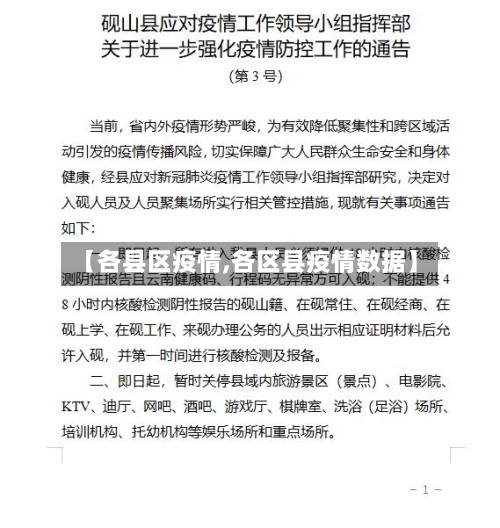 【各县区疫情,各区县疫情数据】