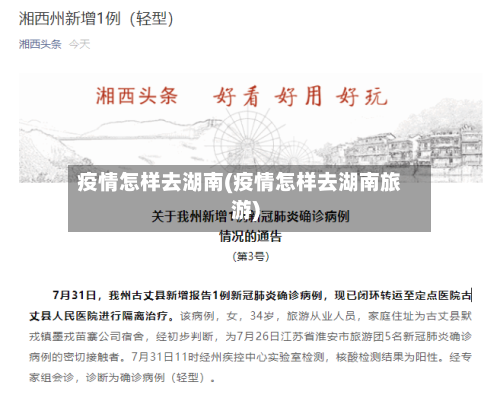 疫情怎样去湖南(疫情怎样去湖南旅游)-第2张图片