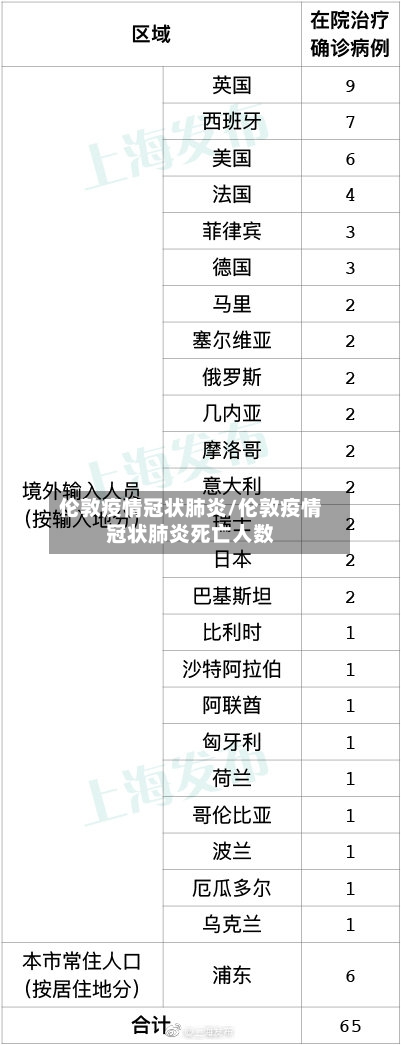 伦敦疫情冠状肺炎/伦敦疫情冠状肺炎死亡人数-第3张图片