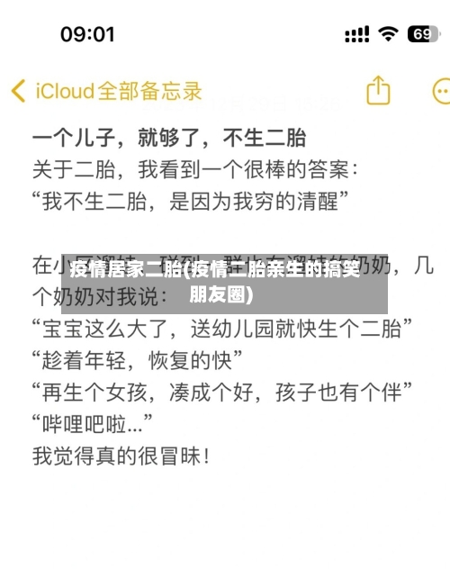 疫情居家二胎(疫情二胎亲生的搞笑朋友圈)-第2张图片