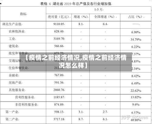 【疫情之前经济情况,疫情之前经济情况怎么样】