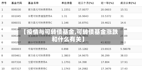 【疫情与可转债基金,可转债基金涨跌和什么有关】-第2张图片