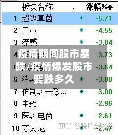疫情期间股市暴跌/疫情爆发股市要跌多久-第2张图片
