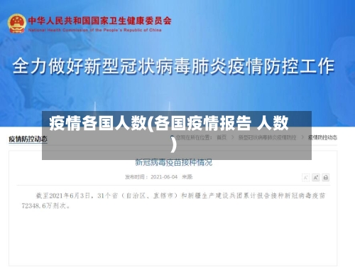 疫情各国人数(各国疫情报告 人数)