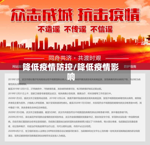 降低疫情防控/降低疫情影响