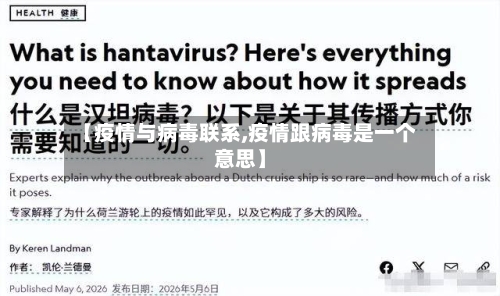 【疫情与病毒联系,疫情跟病毒是一个意思】-第3张图片